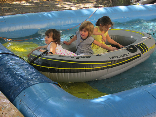 Schlauchbootfahren Rüdi-Sommerfest